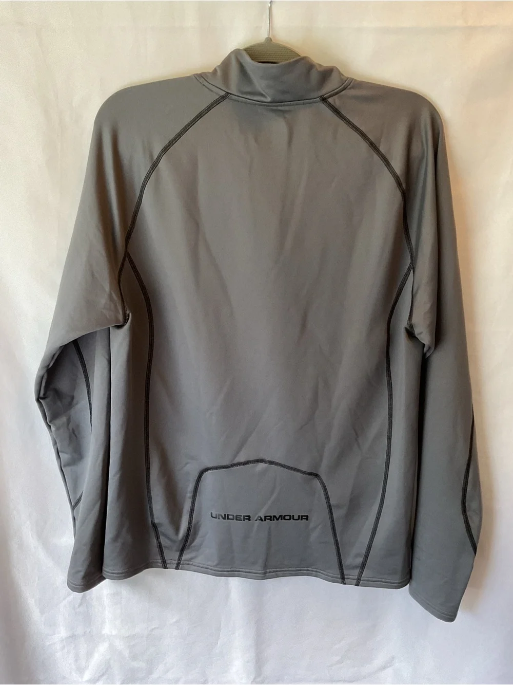 Under Armour Gray ColdGear Fitted 1/4 Zip Pullover XL- Gray